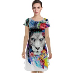 Art Drawing Poster Painting The Lion King Cap Sleeve Nightdress by Sudhe