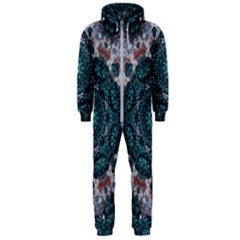 Marbels Glass And Paint Love Mandala Decorative Hooded Jumpsuit (men)  by pepitasart