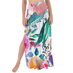 Lovely Pinky Floral Maxi Chiffon Tie-up Sarong by wowclothings