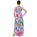 Lovely Pinky Floral Empire Waist Velour Maxi Dress View2