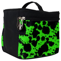 Black And Green Leopard Style Paint Splash Funny Pattern Make Up Travel Bag (big) by yoursparklingshop