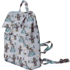 Funny Elephant, Pattern Design Buckle Everyday Backpack by FantasyWorld7