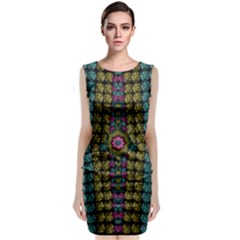 Glass Balls And Flower Sunshine Classic Sleeveless Midi Dress by pepitasart