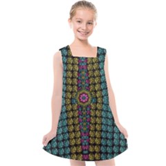 Glass Balls And Flower Sunshine Kids  Cross Back Dress by pepitasart