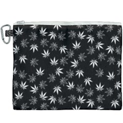 Weed Pattern Canvas Cosmetic Bag (xxxl) by Valentinaart