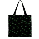 Weed Pattern Zipper Grocery Tote Bag View1