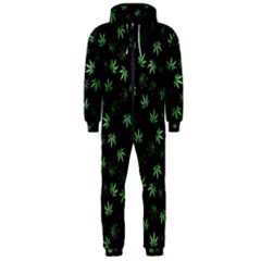 Weed Pattern Hooded Jumpsuit (men)  by Valentinaart