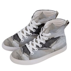 Awesome Fantasy Whale With Women In The Sky Men s Hi-top Skate Sneakers by FantasyWorld7
