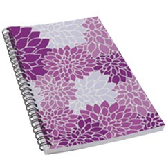 Purple Dahlias Design 5 5  X 8 5  Notebook by WensdaiAmbrose