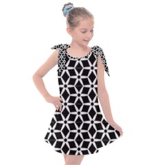 No Interruptions - Geometric Design Kids  Tie Up Tunic Dress by WensdaiAmbrose