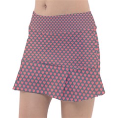 Love Hearth Texture Tennis Skirt by Pakrebo