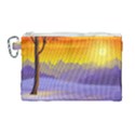 Vector Illustration Winter Sunset Canvas Cosmetic Bag (Large) View1