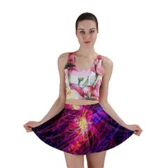 Abstract Cosmos Space Particle Mini Skirt by Pakrebo