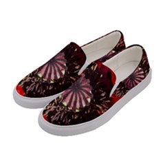 Ornamental Poppies Half Rosette Plant Women s Canvas Slip Ons by Pakrebo