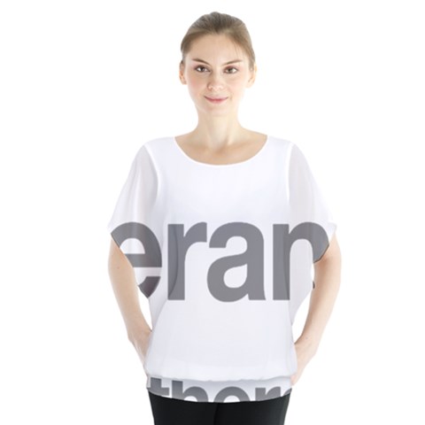 Theranos Logo Batwing Chiffon Blouse by milliahood