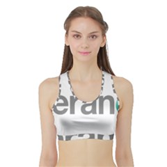 Theranos Logo Sports Bra With Border by milliahood