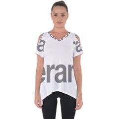 Theranos Logo Cut Out Side Drop Tee by milliahood