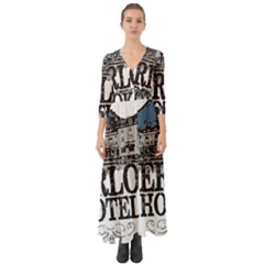 The Overlook Hotel Merch Button Up Boho Maxi Dress by milliahood