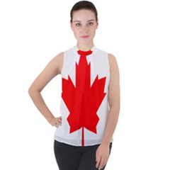 Flag Of Canada, 1964 Mock Neck Chiffon Sleeveless Top by abbeyz71