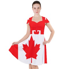 Flag Of Canada, 1964 Cap Sleeve Midi Dress by abbeyz71