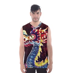 Dragon Lights Main Dragon Men s Basketball Tank Top by Riverwoman