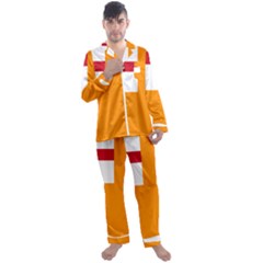 Flag Of The Orange Order Men s Satin Pajamas Long Pants Set by abbeyz71