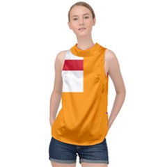 Flag Of The Orange Order High Neck Satin Top by abbeyz71