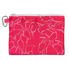 Katsushika Hokusai, Egrets From Quick Lessons In Simplified Drawing Canvas Cosmetic Bag (xl) by Valentinaart