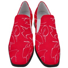 Katsushika Hokusai, Egrets From Quick Lessons In Simplified Drawing Slip On Heel Loafers by Valentinaart