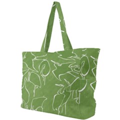 Katsushika Hokusai, Egrets From Quick Lessons In Simplified Drawing Simple Shoulder Bag by Valentinaart