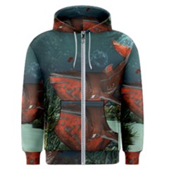 Awesome Mechanical Whale In The Deep Ocean Men s Zipper Hoodie by FantasyWorld7
