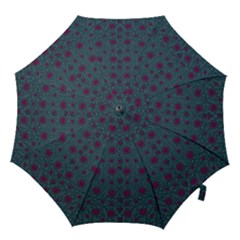 Lovely Ornate Hearts Of Love Hook Handle Umbrellas (large) by pepitasart