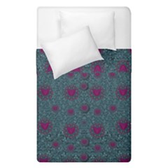 Lovely Ornate Hearts Of Love Duvet Cover Double Side (single Size) by pepitasart
