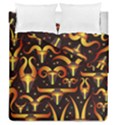 Stylised Horns Black Pattern Duvet Cover Double Side (Queen Size) View1