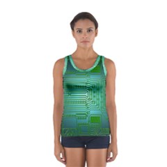 Board Conductors Circuits Sport Tank Top  by HermanTelo