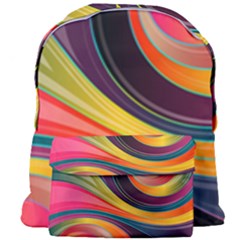 Abstract Colorful Background Wavy Giant Full Print Backpack