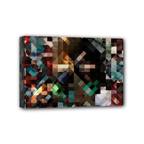 Abstract Texture Desktop Mini Canvas 6  X 4  (stretched) by HermanTelo