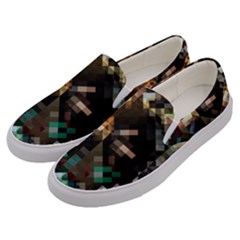 Abstract Texture Desktop Men s Canvas Slip Ons by HermanTelo