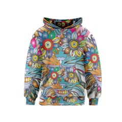 Anthropomorphic Flower Floral Plant Kids  Pullover Hoodie by HermanTelo