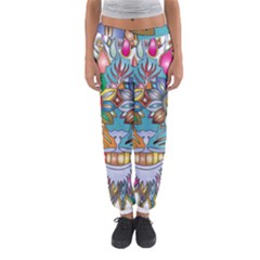 Anthropomorphic Flower Floral Plant Women s Jogger Sweatpants by HermanTelo