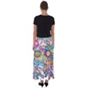 Anthropomorphic Flower Floral Plant Flared Maxi Skirt View2