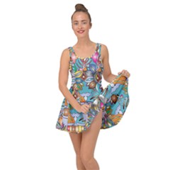 Anthropomorphic Flower Floral Plant Inside Out Casual Dress