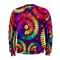 Abstract Background Spiral Colorful Men s Sweatshirt by HermanTelo