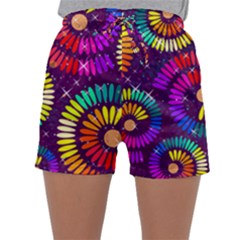 Abstract Background Spiral Colorful Sleepwear Shorts by HermanTelo