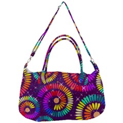 Abstract Background Spiral Colorful Removal Strap Handbag by HermanTelo