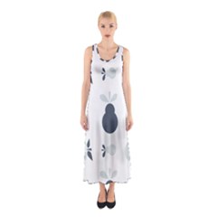 Apples Pears Continuous Sleeveless Maxi Dress