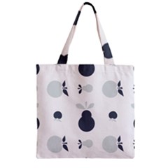 Apples Pears Continuous Zipper Grocery Tote Bag
