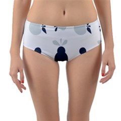 Apples Pears Continuous Reversible Mid-waist Bikini Bottoms by HermanTelo