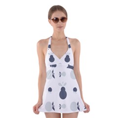 Apples Pears Continuous Halter Dress Swimsuit 