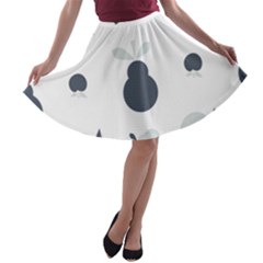 Apples Pears Continuous A-line Skater Skirt
